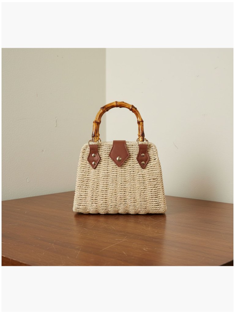 Straw Beach Bag Crossbody Handbag Woven Shoulder Purse Top Handle